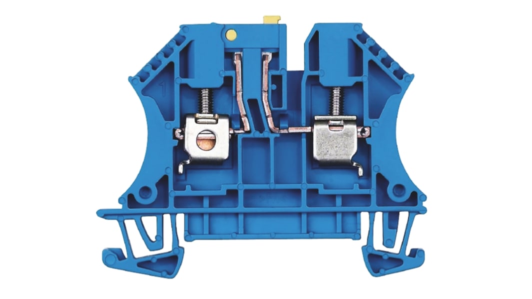 Weidmuller 7910220000 W Series Blue, Single-Level, Screw Termination