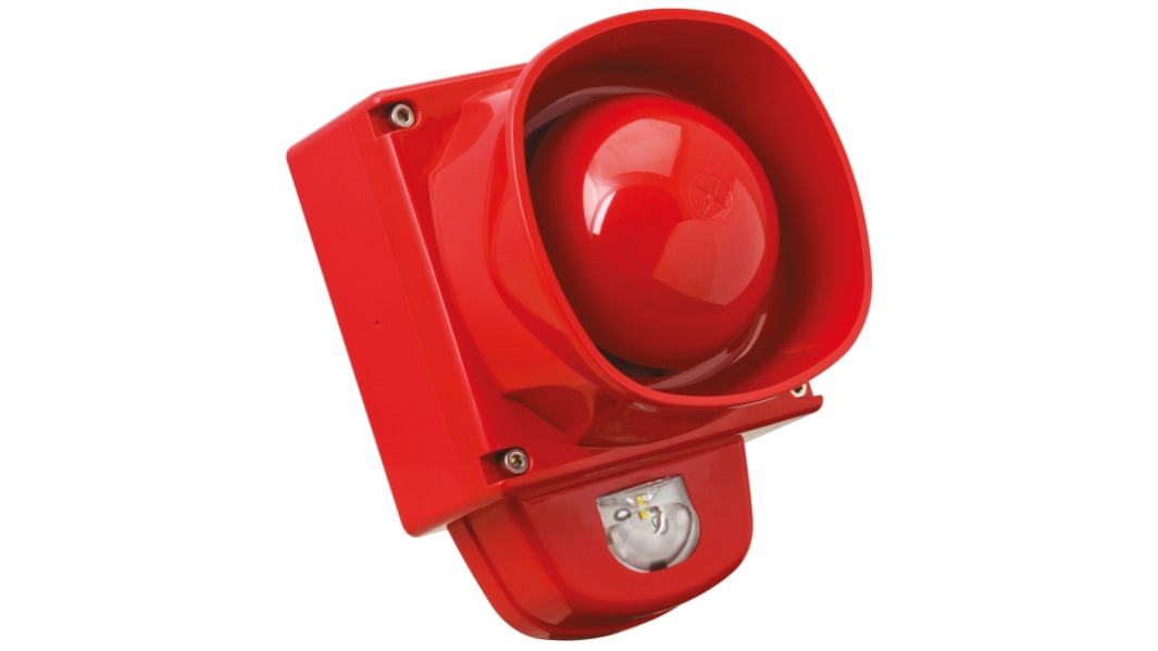 Combiné balise/sirène Eaton série SYG1, lentille Rouge à LED, 18 → 28 V c.c.