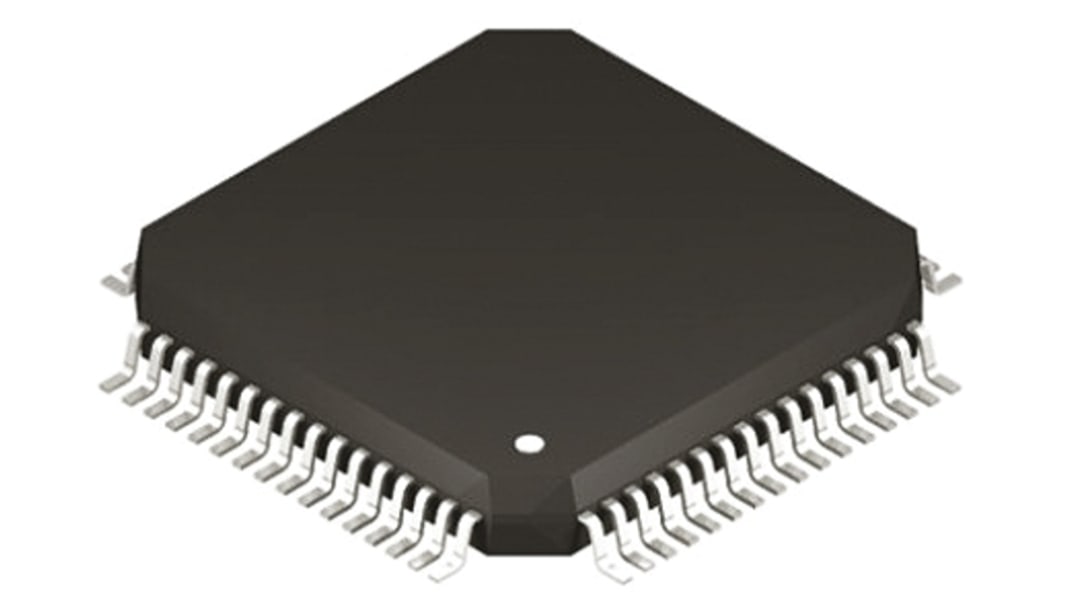 Microchip PIC24EP512GP806-I/PT, 16bit PIC Microcontroller, PIC24EP, 140MHz, 586 kB Flash, 64-Pin TQFP