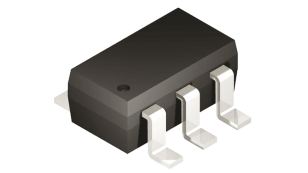 Texas Instruments TPD4E1U06DBVR, Quad-Element Uni-Directional ESD Protection Array, 45W, 6-Pin SOT-23