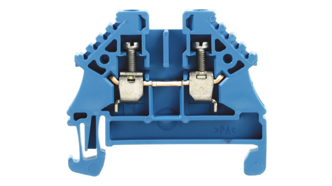Weidmuller 1040880000 W Series Blue, 2.5mm², Single-Level, Screw Termination