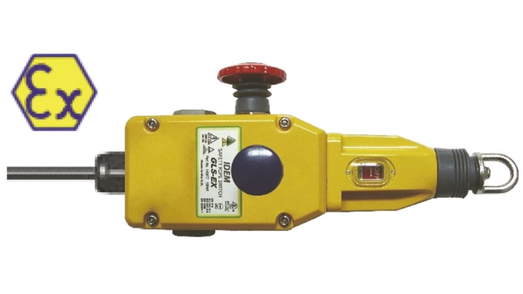 IDEM GLS-Ex Rope Pull Switch, 80m, NO/NC, Straight