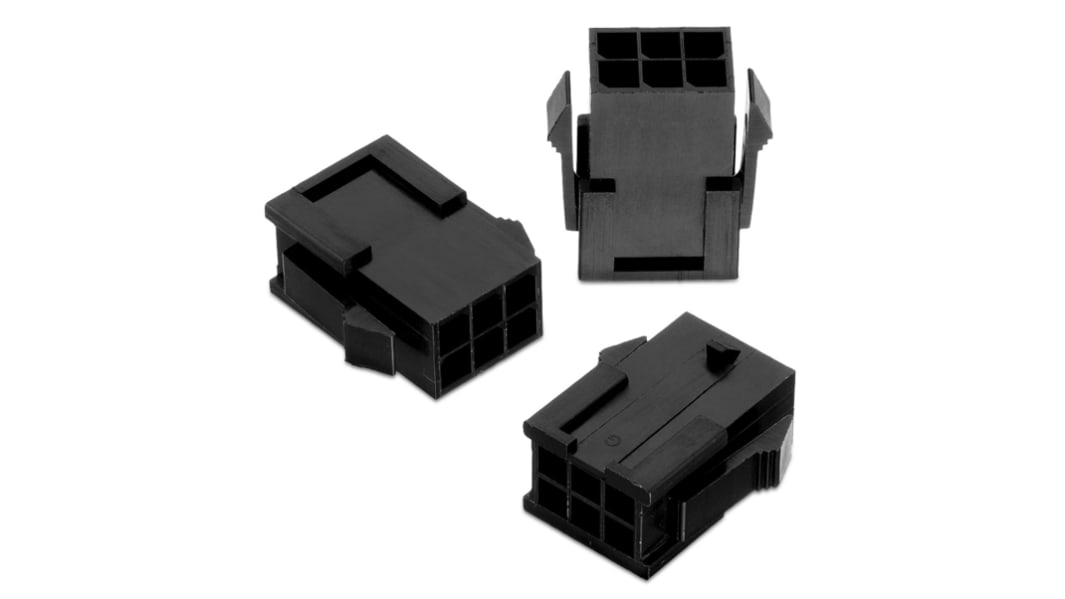 Corpo connettore automotive Wurth Elektronik Maschio, 6 vie, 2 file, passo 3mm
