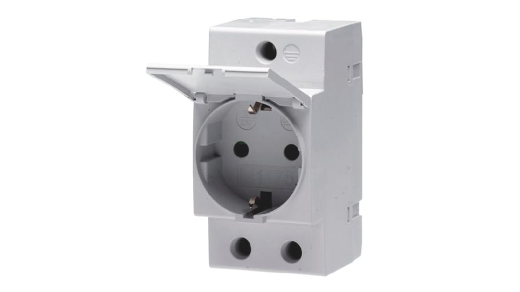 Prise électrique ABB  , Montage rail DIN, Type F - Schuko allemand, , IP20, IP30