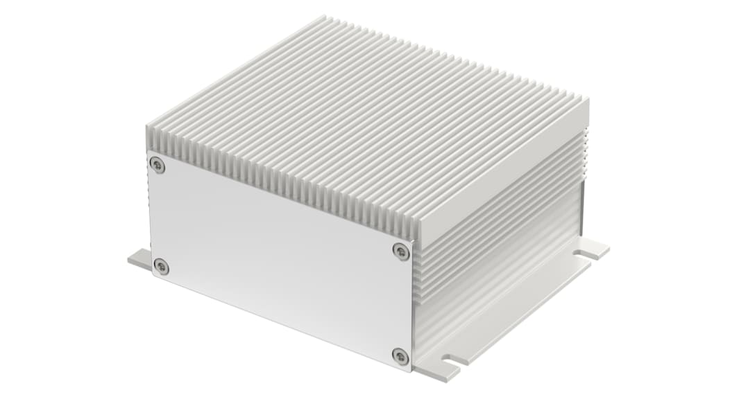Bopla Filotec (Set) Series Aluminum (Anodized) Aluminium Enclosure, IP40, Flanged, Aluminum (anodized) Lid, 100 x 105 x