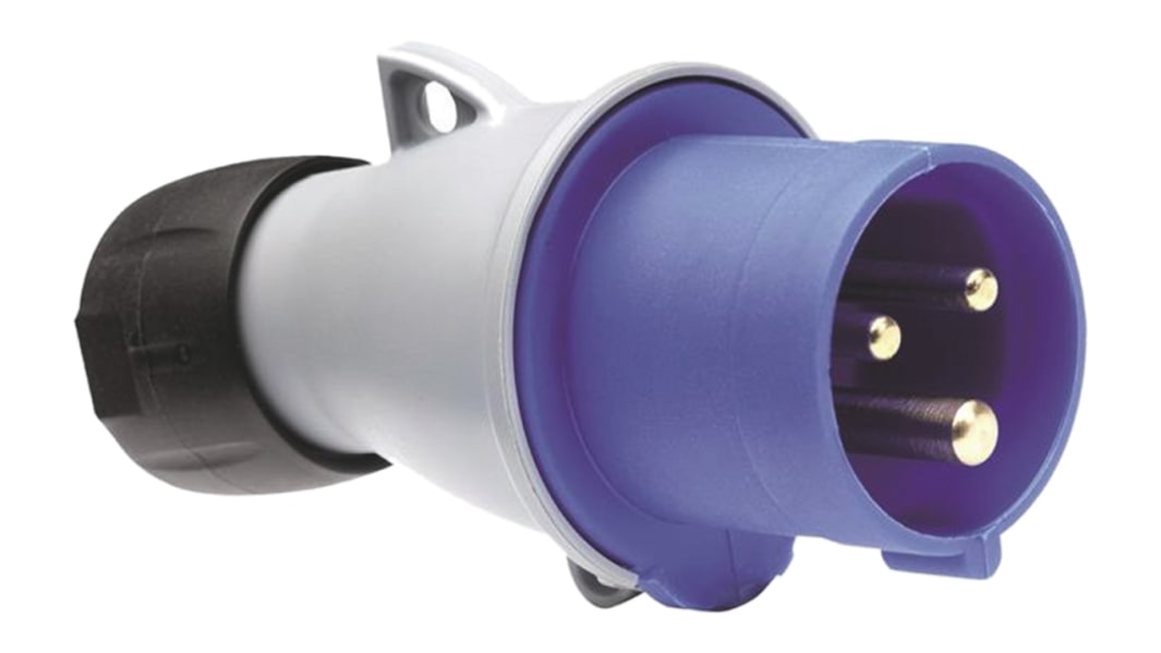 Connettore di alimentazione industriale Amphenol Industrial Easy & Safe Maschio, 2P + E, 63A, Montaggio su cavo