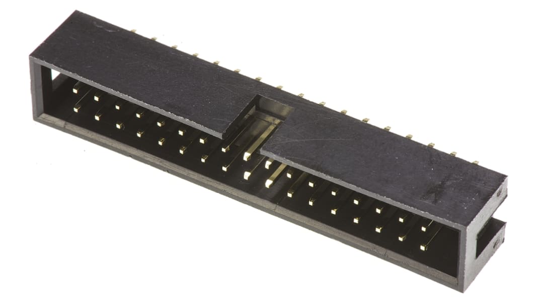 Amphenol Communications Solutions T821 Series Straight Through Hole PCB Header, 34 Contact(s), 2.54mm Pitch, 2 Row(s),
