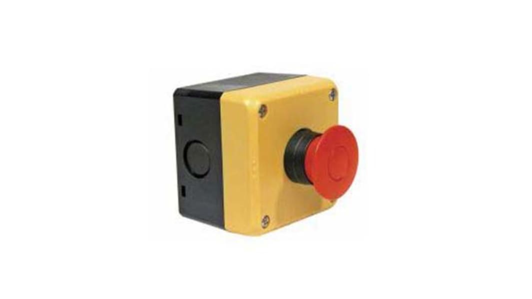 Seta de emergencia Idec serie XW, 4 NC, montaje superficial, IP65