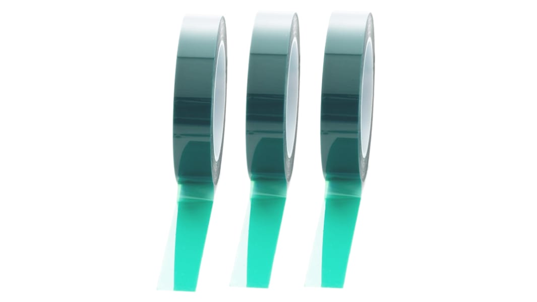 Hi-Bond HB 857DG Polyester Abdeckband Grün, Stärke 0.08mm Silikon-Kleber 19mm x 66m
