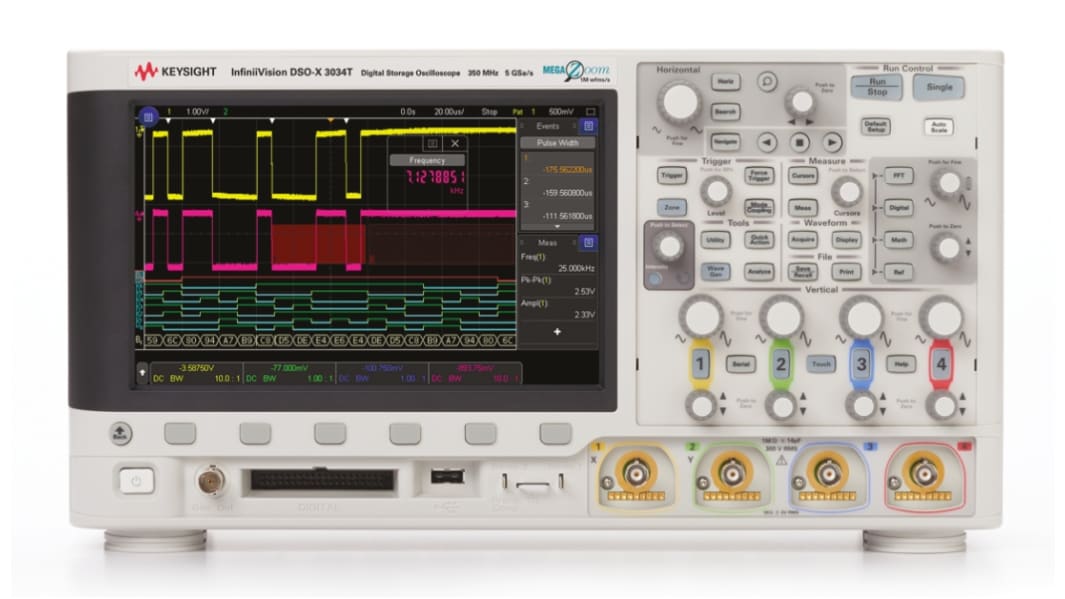 Oscilloscope De table Keysight série InfiniiVision 3000T X, 350MHz