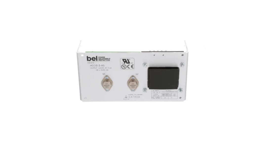 BEL POWER SOLUTIONS INC Open Frame Linear Power Supply, 100 → 264V ac Input, -15 V, 15 V Output, 3A Output, 90W