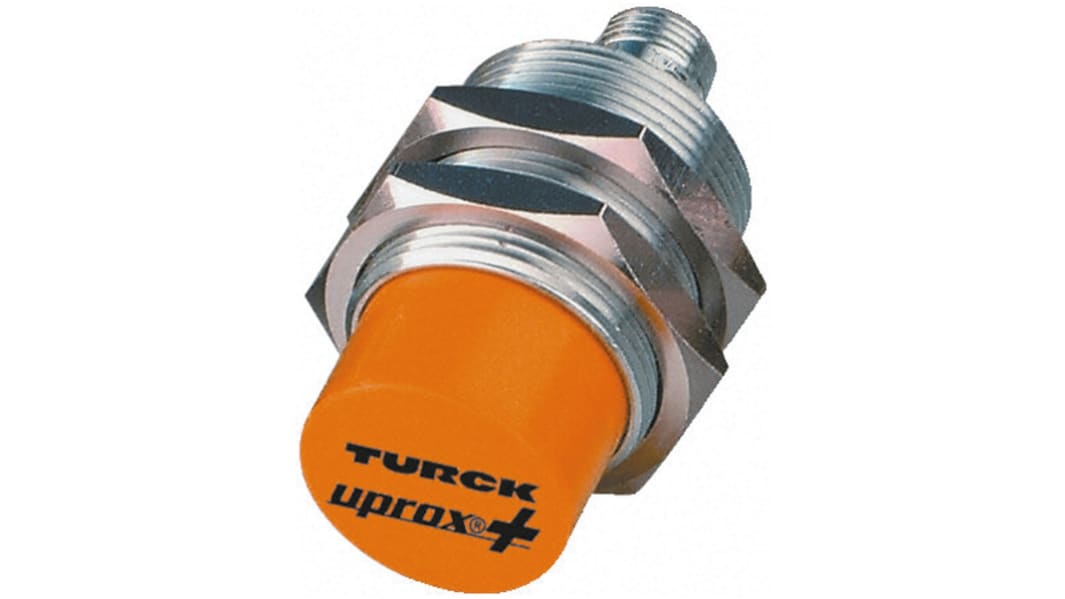 Turck Inductive Threaded Barrel Proximity Sensor, M30, 30 mm Detection, NPN NO, 10 → 30 V dc