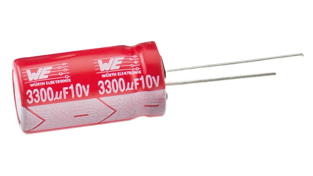 Wurth Elektronik 2.2μF Aluminium Electrolytic Capacitor 350V dc, Radial, Through Hole - 860131274002