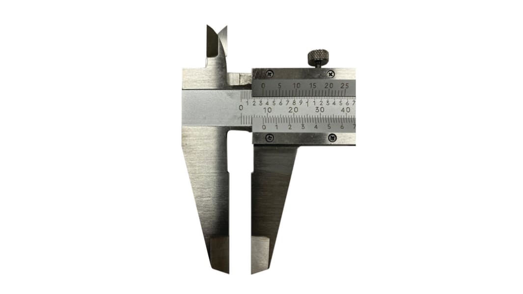 RS PRO Noniusmessschieber Analog  metrisch & zöllig 300mm / 0,08 mm, DKD/DAkkS-kalibriert