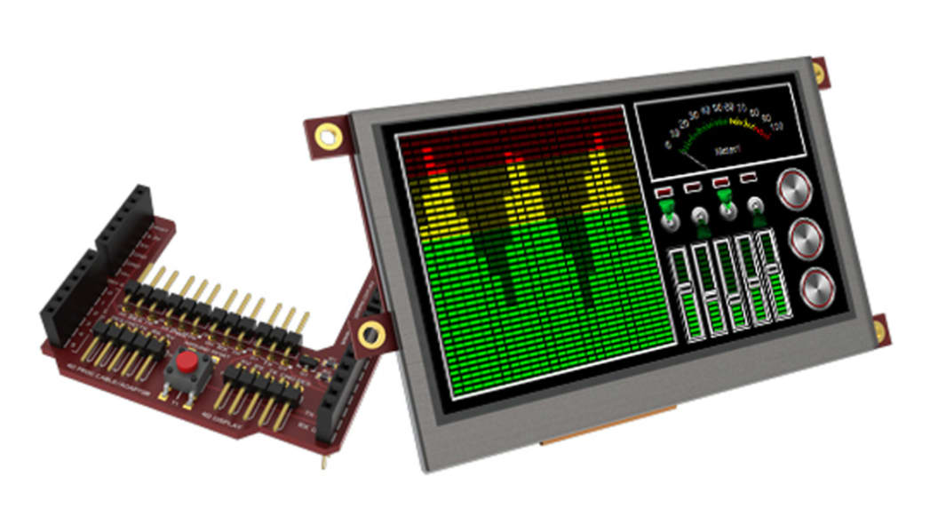 4D Systems, gen4 4.3in Arduino Compatible Display with Resistive Touch Screen