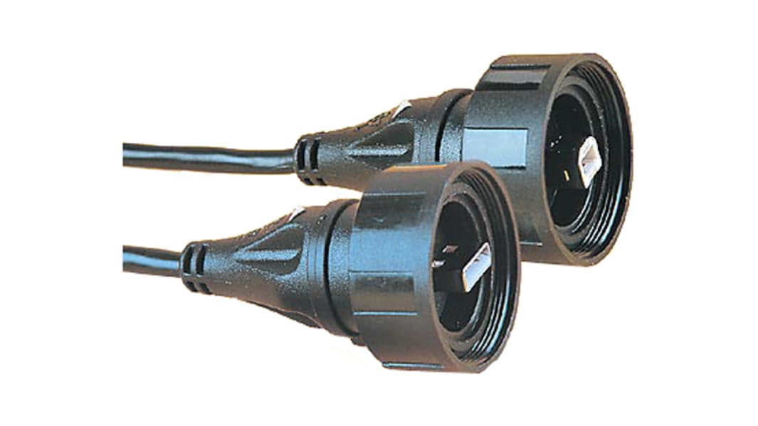 Bulgin USB 2.0, Male USB A to Male USB B, 2m