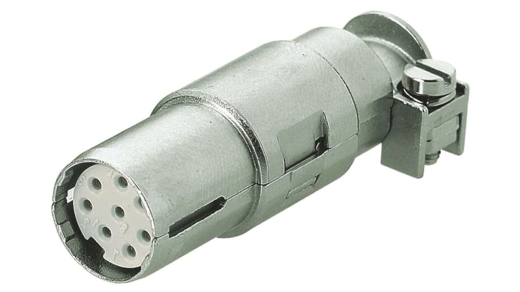 HARTING Heavy Duty Power Connector Insert, 5A, Female, Han-Modular Series, 8 Contacts