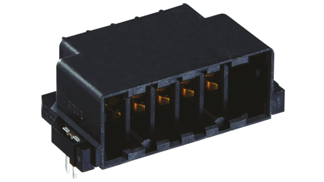 ヒロセ電機 基板接続用ソケット, 5 Pin 1 列 3.81mm ピッチ スルーホール実装