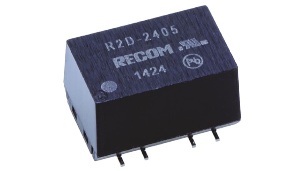 Convertitore c.c.-c.c. 2W, Vin 4,5→ 5,5 V c.c., Vout ±12V cc, 3kV cc