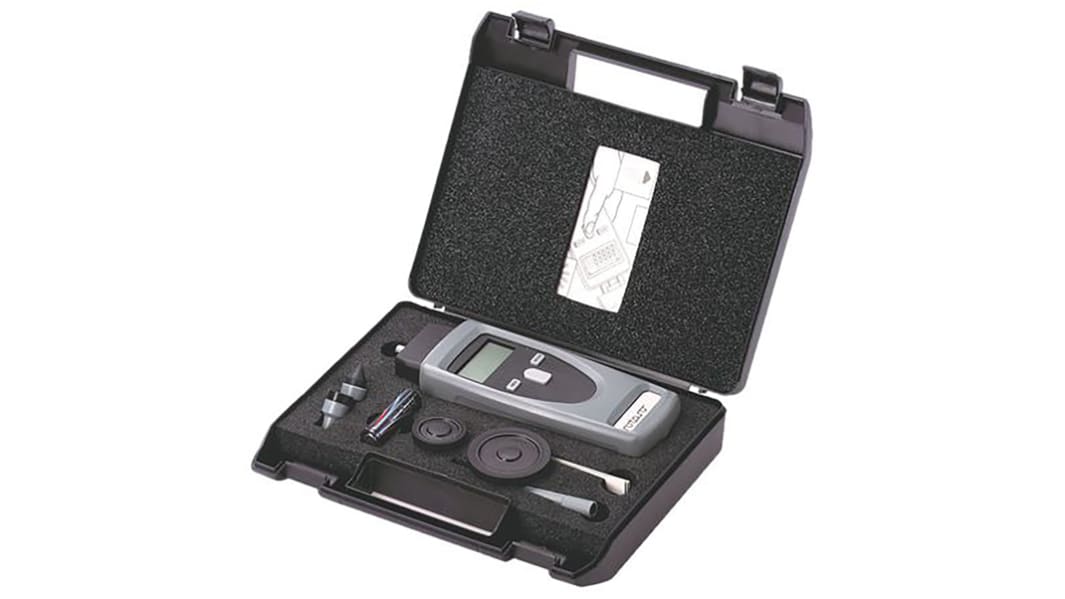 RS PRO Tachometer Best Accuracy ±0.02 % - With RS Calibration Contact, Non Contact LCD 99999rpm