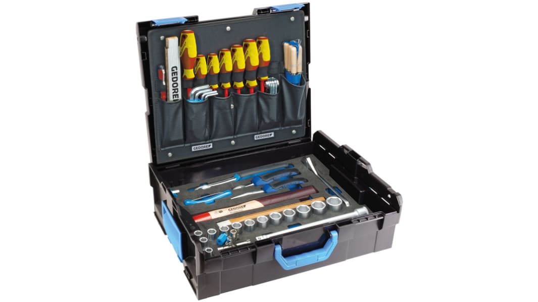 Gedore 58 Piece Engineers Tool Kit with Case, VDE Approved