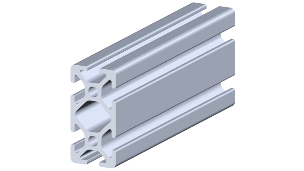 Profil 20 x 40 mm RS PRO Profil rozpórki długość 1000mm rozmiar rowka 5mm liczba rowków 6 Aluminium