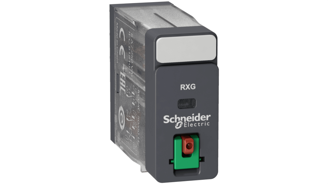 Schneider Electric Plug In Power Relay, 230V ac Coil, 5A Switching Current, DPDT