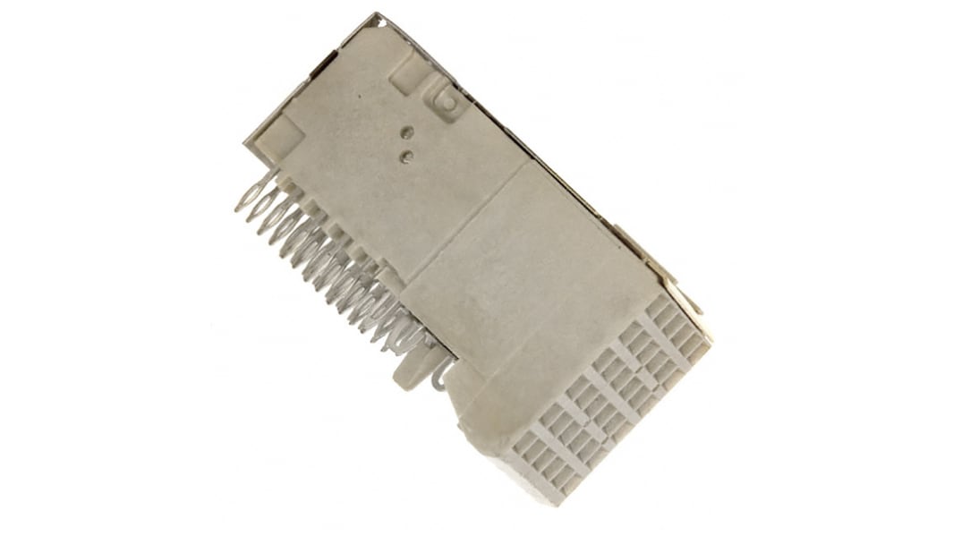 Connettore backplane Amphenol Communications Solutions serie Metral Femmina, 30 vie, 6 file, passo 2mm, a A pressione