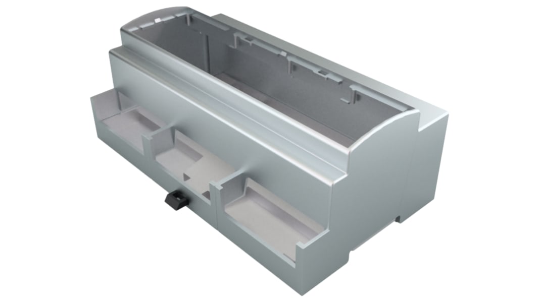 Italtronic DIN-Schienengehäuse, 90 x 53mm, Geh.Mat. ABS, Polycarbonat, Hutprofil, Grau, Modulares Gehäuse, Serie