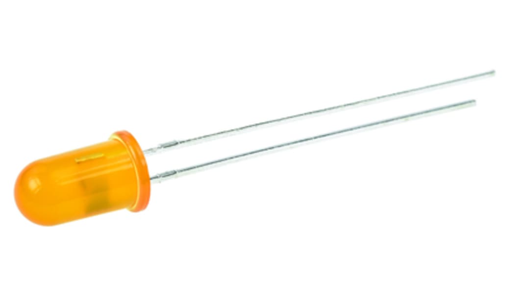 Kingbright2.5 V Yellow LED 5mm Through Hole, L-1503SYDK