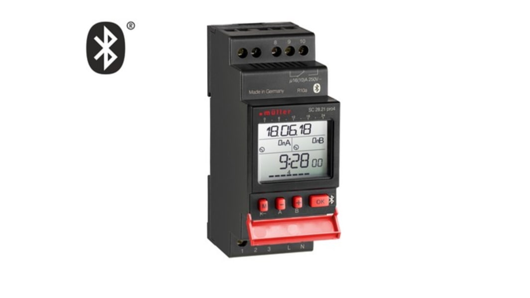 Muller Digital DIN Rail Time Switch 12 V, 2-Channel