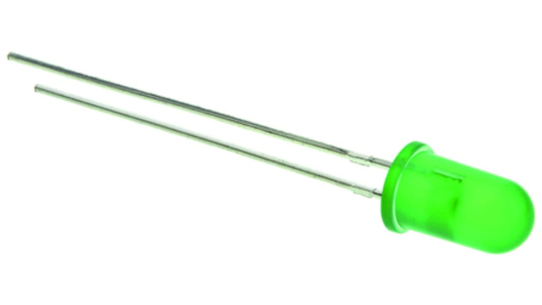 Kingbright2.5 V Green LED 5mm Through Hole, L-7143SGC