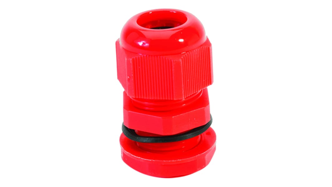 HellermannTyton NGM Kabelverschraubung, M40 Nylon Rot 22mm/ 32mm, IP68