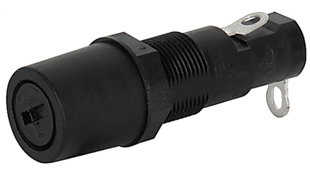 Schurter 10A Panel Mount Fuse Holder for 6.3 x 32mm Fuse, 1P, 250V ac
