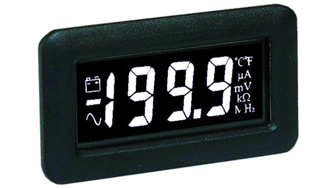 Voltmetro digitale in c.c. Lascar serie DPM750S-EB, display LCD a 3.5 cifre
