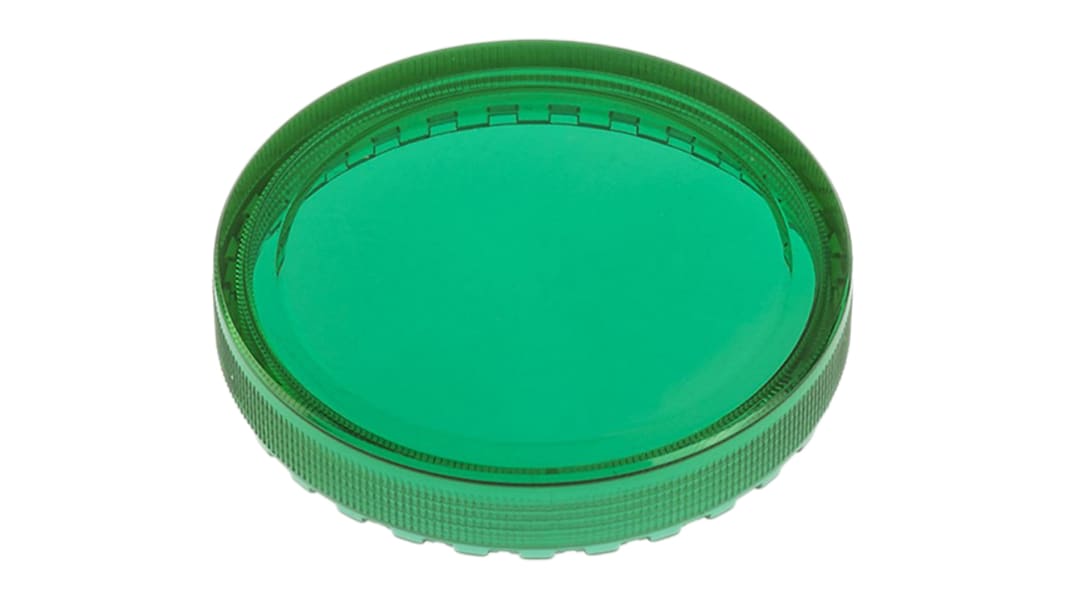 EAO Green Round Flat Push Button Indicator Lens for Use with 04 Series Push Button