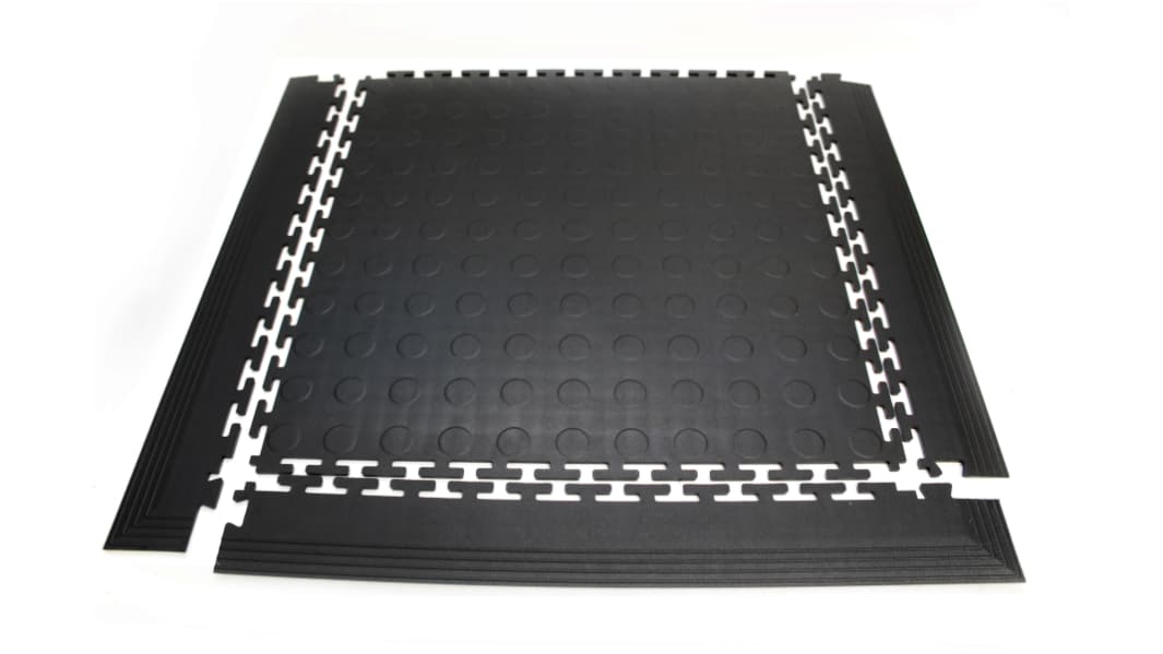 Revêtement de sol Coba Europe Tough Lock Eco, 500mm x 500mm x 5mm, en PVC recyclé