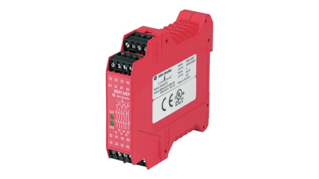 Allen Bradley Guardmaster 440-R Series Input/Output Module, 24 V ac/dc, 2NC (Auxiliary), 4NO (Safety)