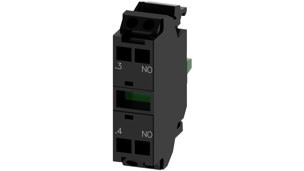 Blocco contatti Siemens, 1 N/A, 5 → 500V ca/cc
