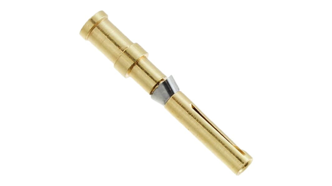 Contacto para conector industrial Hembra HARTING serie Han D HMC de Aleación de Cobre revestido de Chapado en oro,