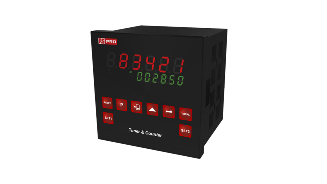RS PRO Counter, Programmable Timer, 6 Digit LED, 6kHz, 24 V ac/dc