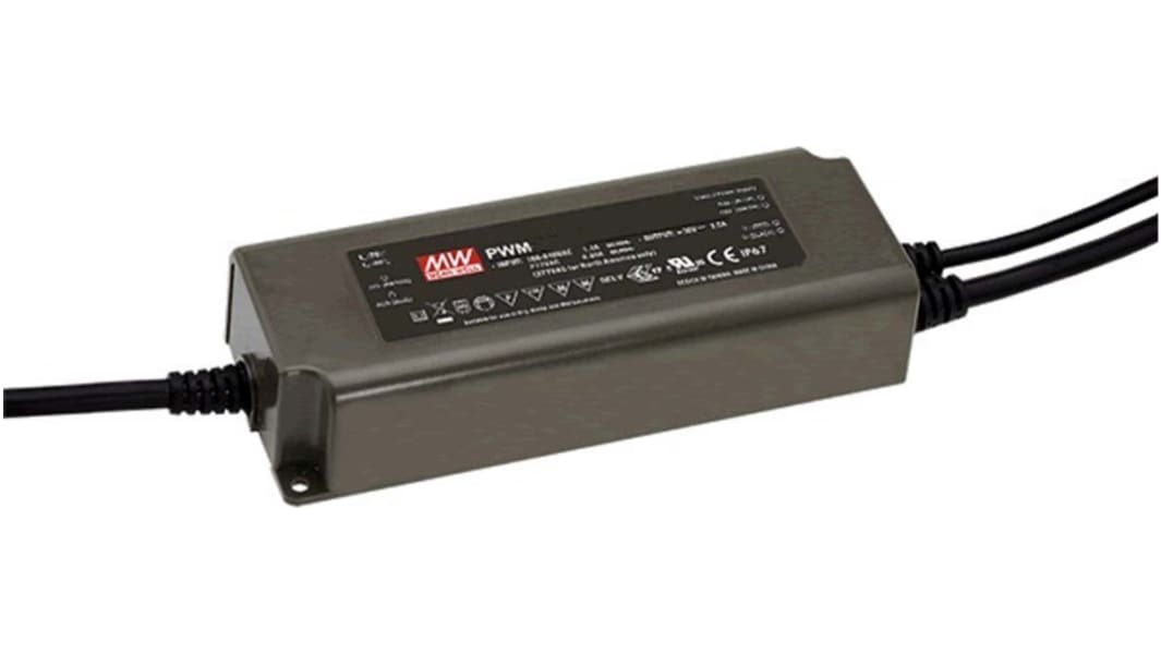 MEAN WELL LED Driver, 24V Output, 40W Output, 1.67A Output, Constant Voltage Dimmable