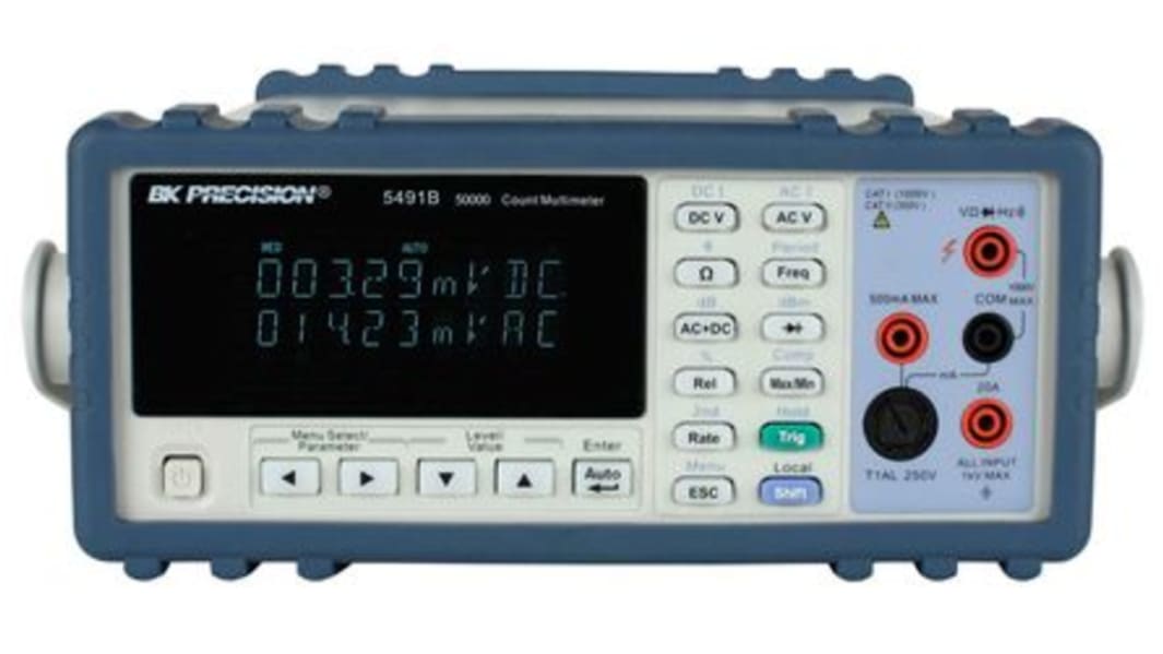 Multimètre numérique 5491B BK Precision de table, 750V c.a. 20A c.a., Etalonné RS