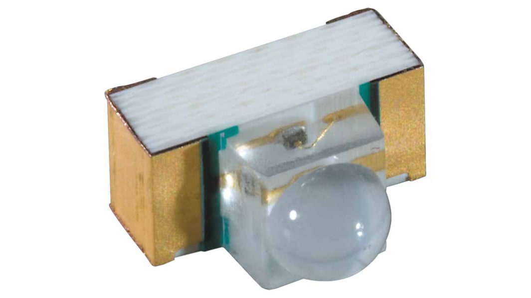 LED IR ams OSRAM de LEDs, 2.8V, λ 950nm, 90mW/sr, 40mW, ±9°, encapsulado Visión lateral de 2 pines, mont. SMD