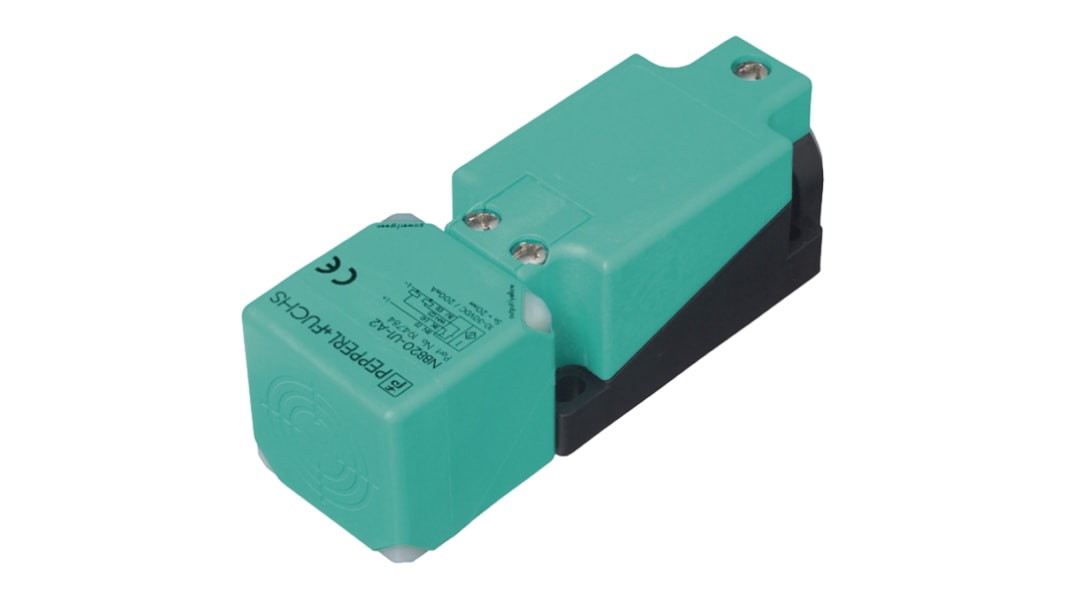 Pepperl + Fuchs Inductive Block Proximity Sensor, M12, 40 mm Detection, PNP NO, 10 → 30 V dc