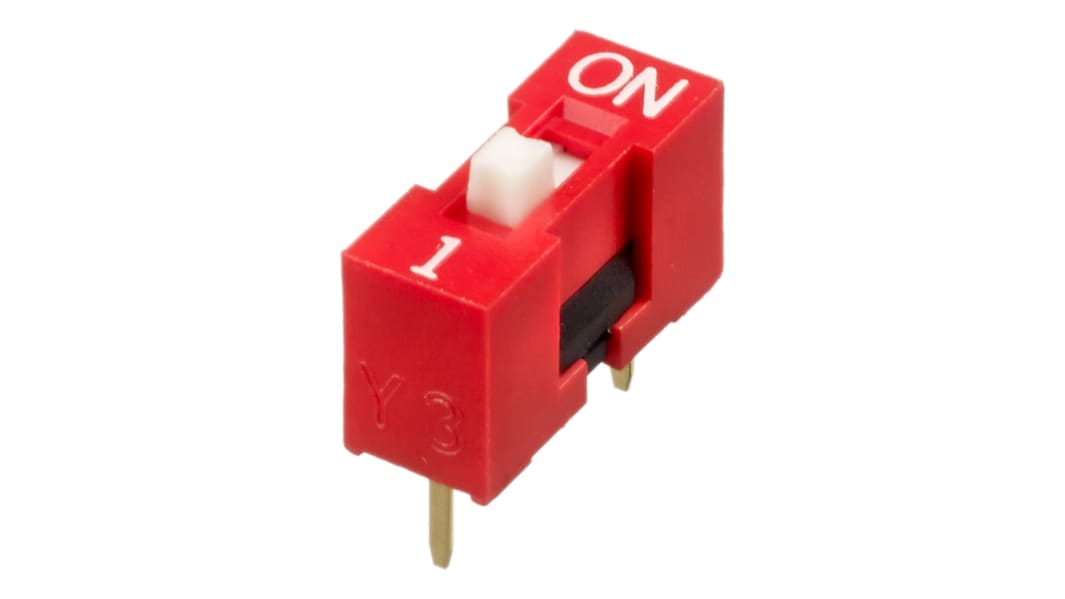 Commutateur DIP, DIP, 1 voies , 25 mA, montage Traversant