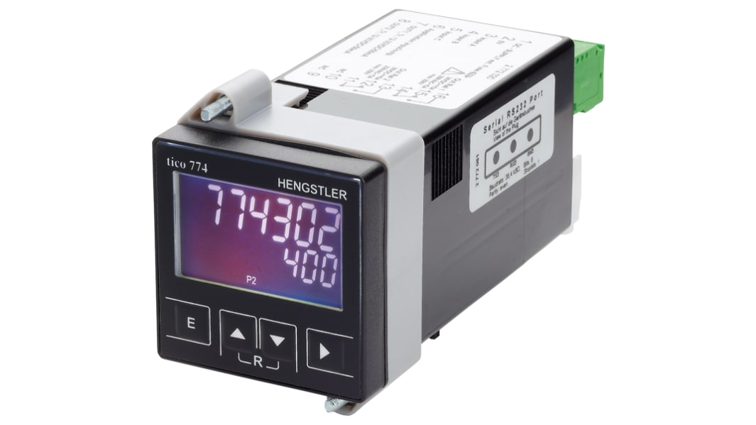 Hengstler TICO 774 Unidirektional Zähler Automatisch, Elektrisch, Manuell 6-stellig, max. 60kHz, 100 → 240 V ac