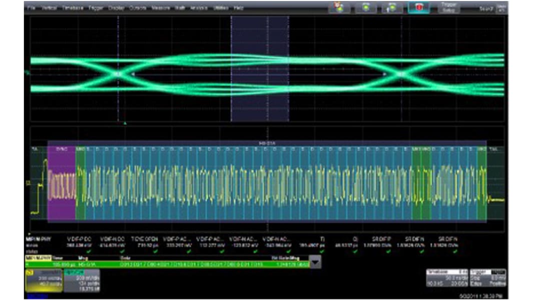 Teledyne LeCroy オシロスコープ用ソフトウェア, D-PHYバスデコードオプションソフトウェア, HDO4000シリーズ用, D-PHYバスデコード, HDO4K-DPHYBUS D