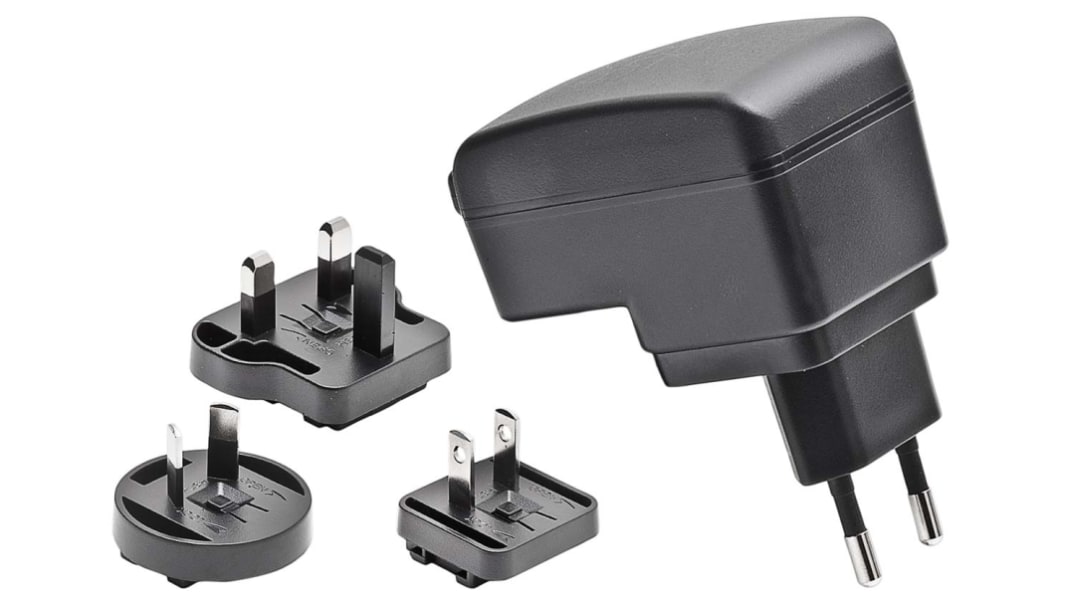 Adattatore AC/DC Adattatore ca/cc Mascot 12V cc, 1.25A, spina Australia, Europeo, UK, US