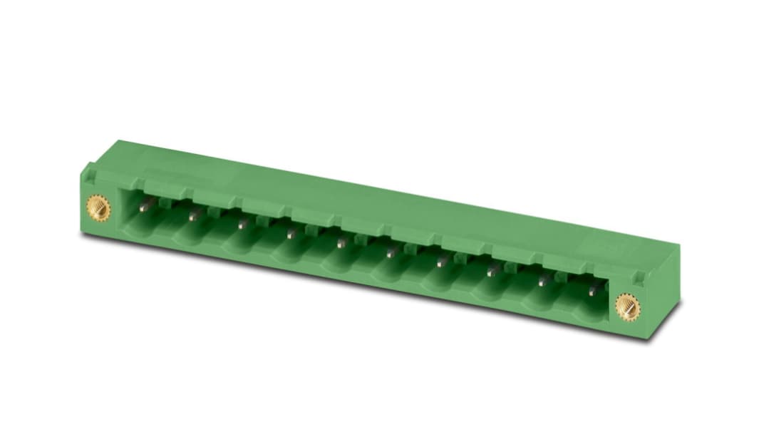 Phoenix Contact COMBICON Control Steckbarer Klemmenblock Header 11-Kontakte 7.62mm-Raster gewinkelt